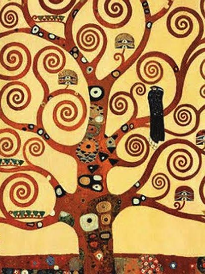 Autumn Trees Inspired by Gustav Klimt