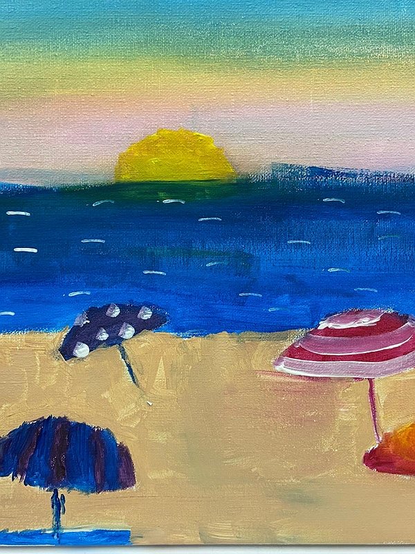 Summer Holidays Beach Painting